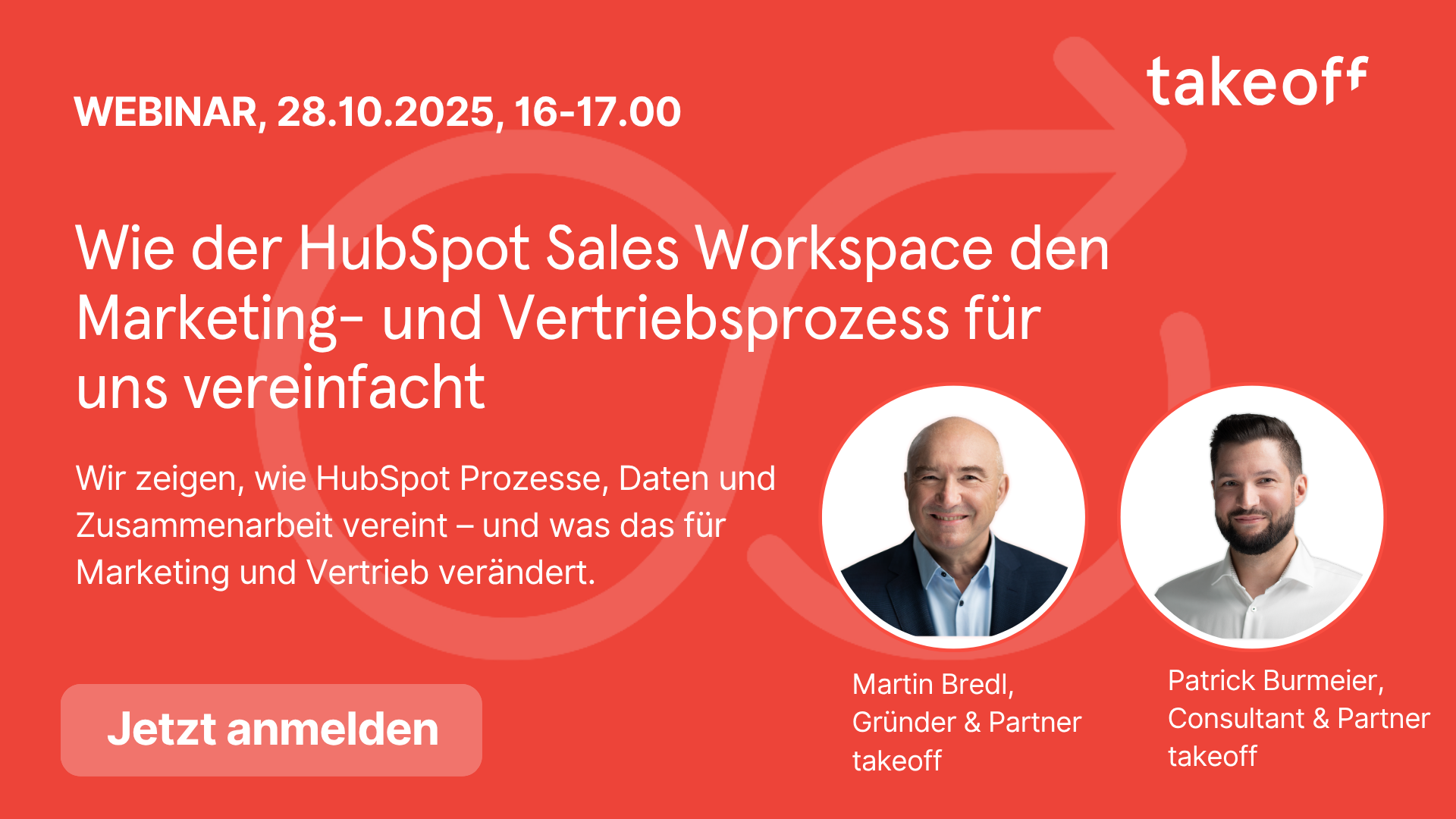 Einladung Webinar 28.10.2025 HubSpots neue Vertriebslogik