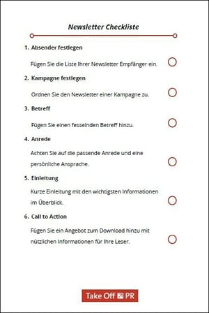 Newsletter_Checkliste