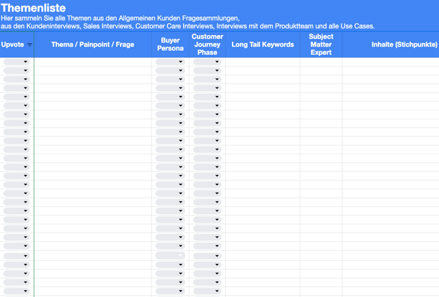 Themenliste Vorlage Beispiel_takeoff Inbound Marketing Agentur