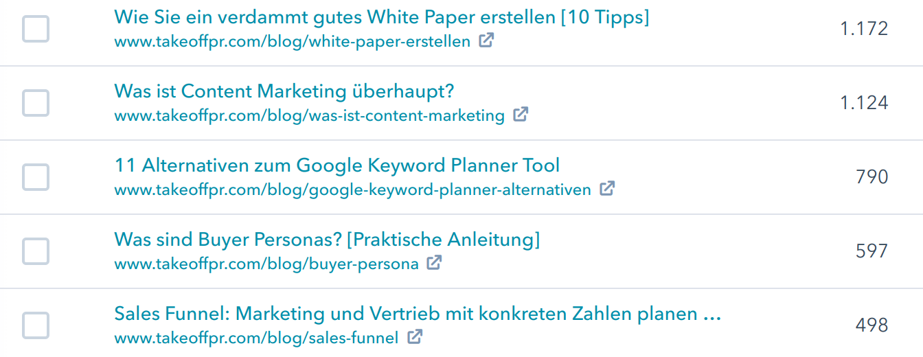 5 beste Blogposts Take Off PR Mai 2018
