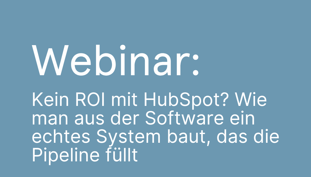 Webinar: B2B Lead Nurturing - DIE EISERNE RESERVE