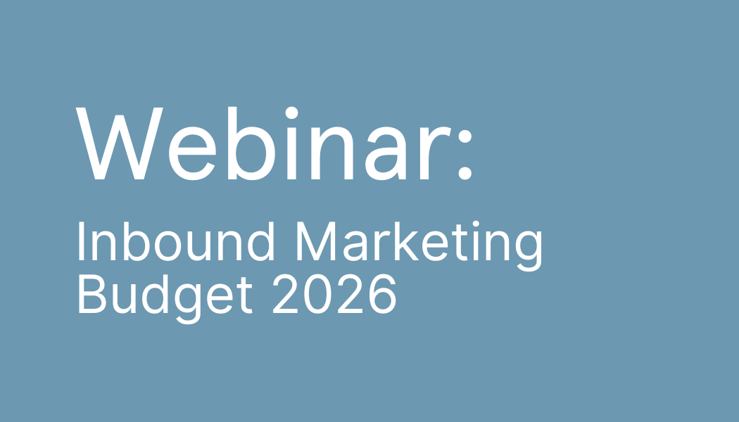 Webinar Inbound Marketing Budget 2026